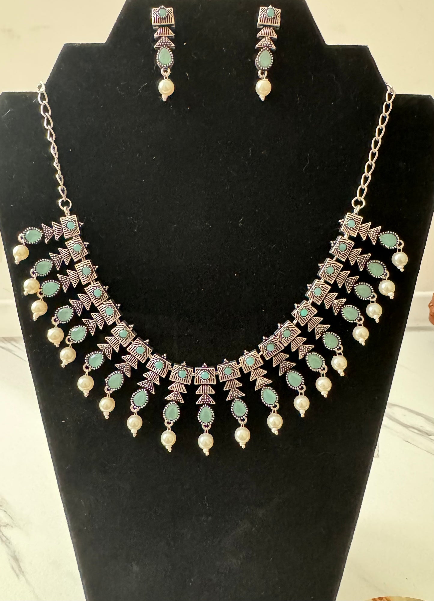 Necklace with stone