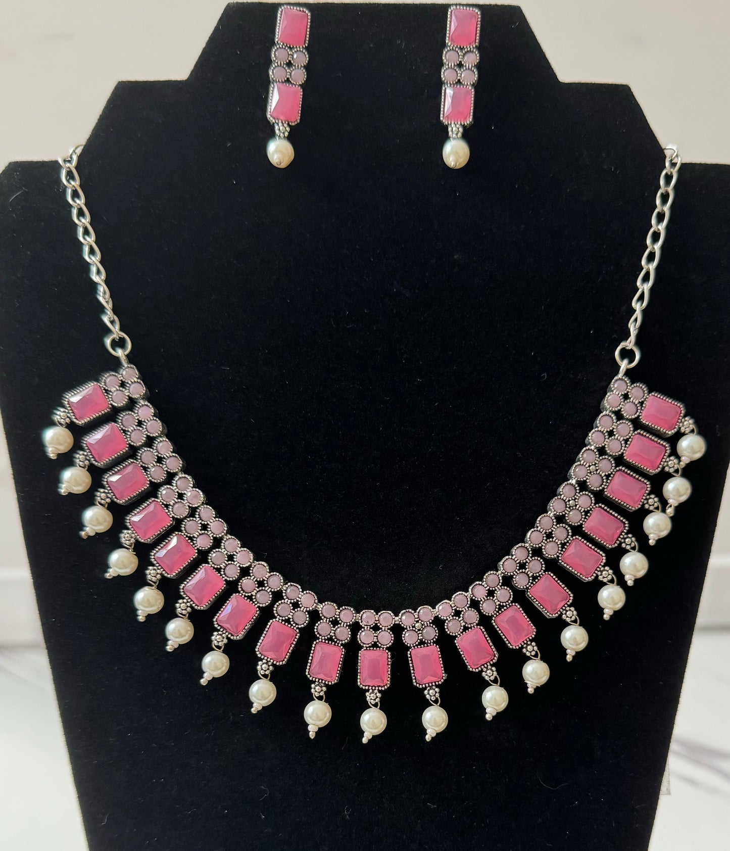 Necklace with stone