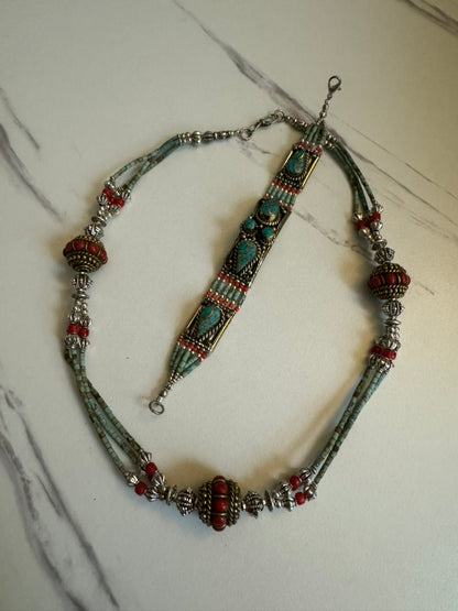 Nepali set necklace  with bracelet